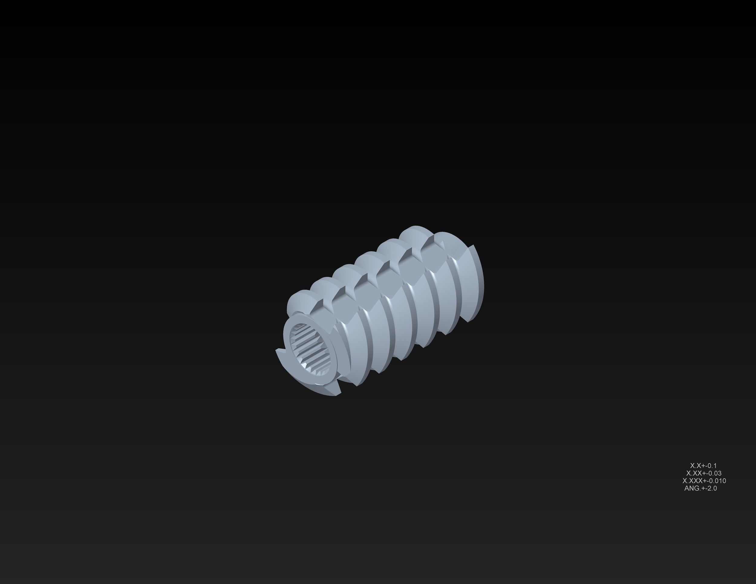 df cut center screw