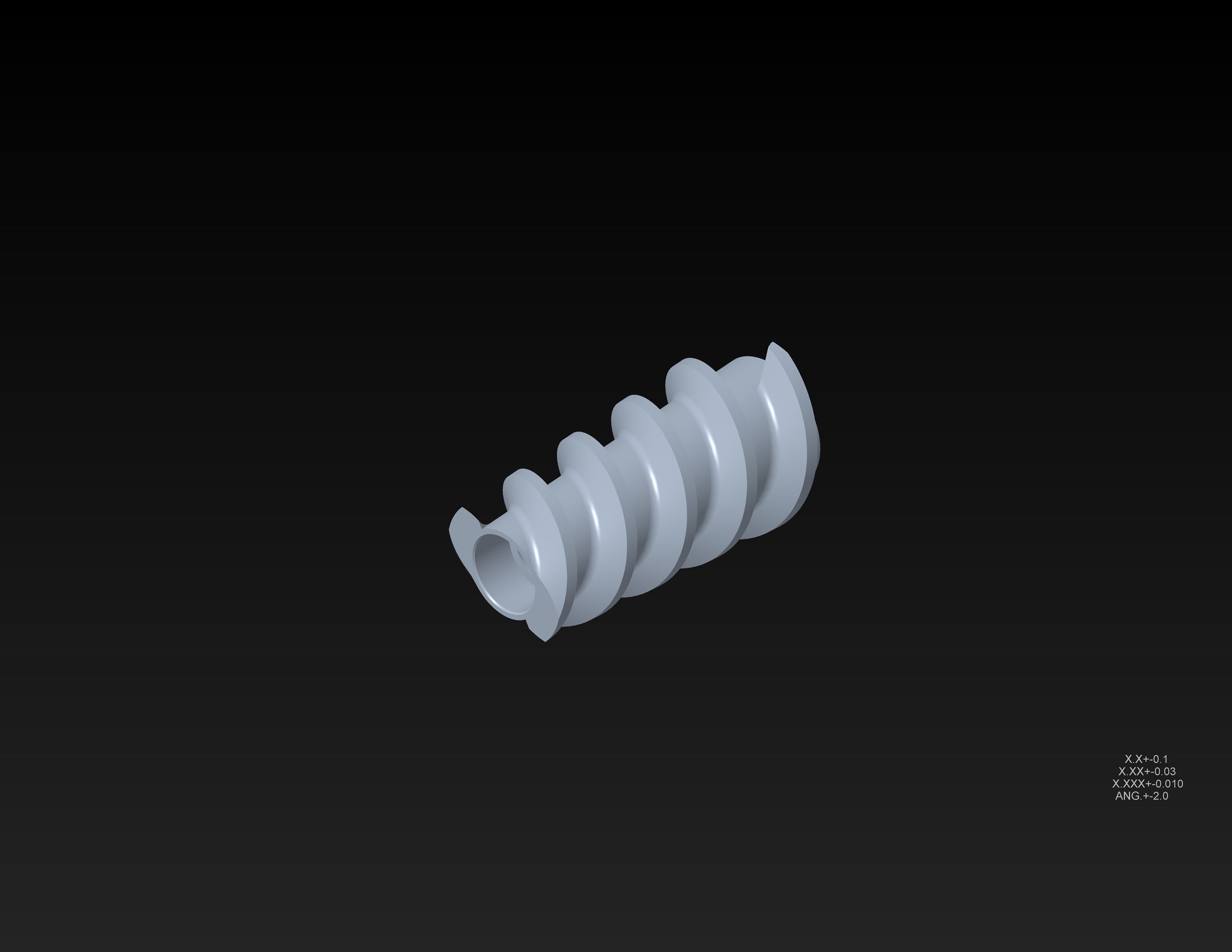 df uncut cone screw